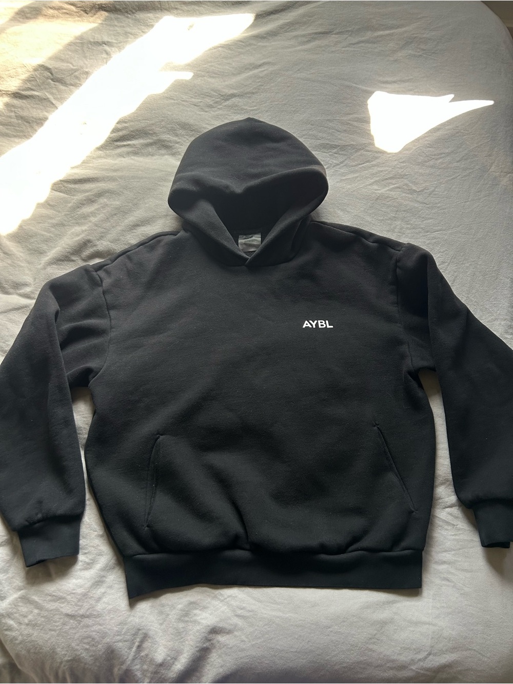 AYBL Black Pullover Hoodie with Small Logo